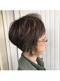 【エバーグリーン】変形刈り上げマッシュボブ【中島】