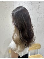 アジールヘア 北千住駅西口店(agir hair)&nbsp;インナーホワイトミルクティー韓国ブリーチ北千住