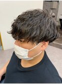 波巻きパーマスタイル