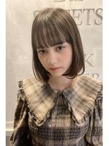 リークフー(Ree cu fuu)&nbsp;10代20代30代40代 大人可愛いワンカールの水平ボブ　藤沢