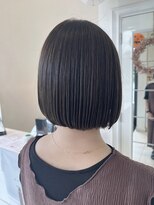 アブニールドール 大山台店&nbsp;【ブリーチなし】ぷつっとミニボブ×オリーブグレージュ