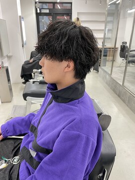 ロンド ローガン 名駅(Lond LOGAN) パーマ職人Ryu指名縦落ち波打ちツイストスパイラルパーマ