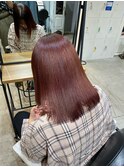 髪質改善×カシスレッドカラー
