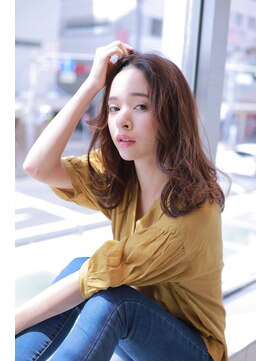 フォルテ 中田店 前髪パーマ×シルキーベージュ