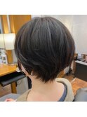 ボブルフ/小顔/ネビージュ/マッシュショート/大人ボブ