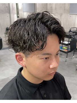 ビカムメンズヘアー 栄店(become men's hair) ツイストスパイラル×アップバング