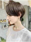 前髪なしショート/ハンサムショート/ショートヘア/30代40代50代