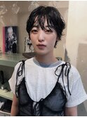 ニュアンスなショートパーマ