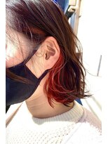 トンネルヘアー(Tunnel hair) イヤリングレッド
