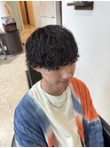 シャドウパーマ韓国マッシュヘア