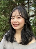 セミロング垢抜けメイク上級髪質改善 赤坂見附