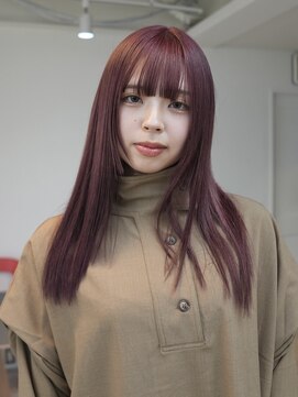 ラック 表参道(LUCK) ボルドーピンク/ピンク/ブリーチ/ケアブリーチ/表参道/20代