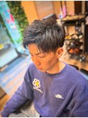 ツーブロックショート