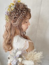 リワーズ 成城学園前(ReWARDs)&nbsp;お花冠ハーフアップヘア