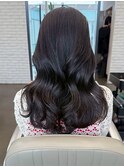 艶髪ウェーブ/髪質改善/透明感カラー/ダークグレージュ