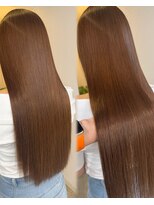 バンクスヘアー(BANK'S HAIR)&nbsp;うる艶ブラウンストレート髪質改善ケラチントリートメント