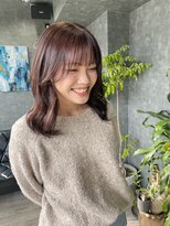 グラック(glac)&nbsp;ミディアム/レイヤースタイル/ピンクベージュ