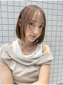 ボブディオリーブベージュ髪質改善縮毛矯正フェイスレイヤー