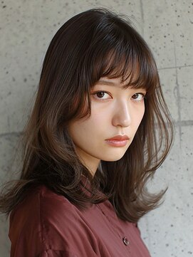 ジェスター 烏丸御池店(JESTER) ミディアム/レイヤー/レイヤーカット/顔周り/ブラウン