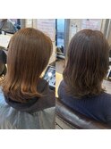 白髪OKベージュカラー×ゆるふわウェーブ