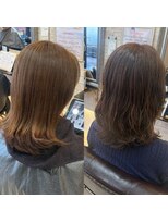 ヴィアスヘアー(vias hair)&nbsp;白髪OKベージュカラー×ゆるふわウェーブ
