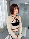ブリーチなしでチェリーピンク