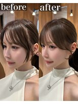 ヴィヴィッド オモテサンドウ(ViViD omotesando)&nbsp;《表参道》小顔見えNo.1！コテ巻き韓国風顔まわりレイヤーカット