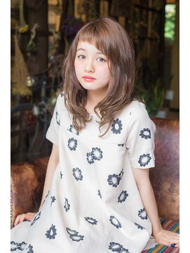 ヘアーズ ロッソ テラス(hair's ROSSO TERRACE) 【鶴見】斜めバング小顔無造作カールふわミディ☆[30代40代50代]