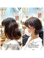 ロンド レグリーズ 立川(Lond leglise)&nbsp;ショート×顔周り×美髪×前髪×イメチェン×耳かけ×マッシュ