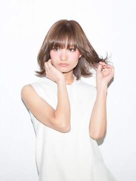 ライズ バイ レボ 柏店(RISE by REVO) ボブ/カーキグレージュ/大人かわいい/フェザーバング