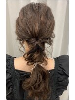 ピークヘア(PEAK HAIR)&nbsp;ヘアセット/ロープ編みリボンアレンジヘアセット