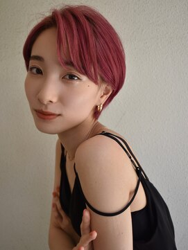 ブゾン(buZon) 【buZon ブゾン】ベリーピンク×大人ショートボブ