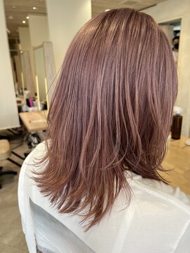 ハイプ(HYPE) 【藤沢/辻堂】ピンクベージュ/レイヤーミディアム