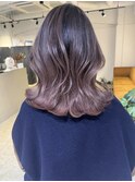 韓国風くびれバレイヤージュ！_lavender ash_