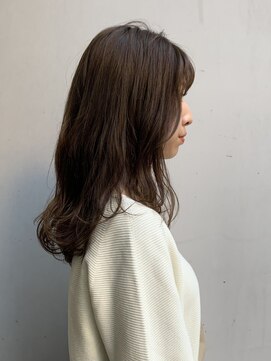 ルッカヨドヤバシ(RUCCA yodoyabashi) グレージュ×セミロング