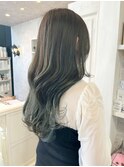 福山市美容室Caary 人気赤味撃退グラデーションオリーブ