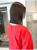 ぷつっとロブ×髪質改善カラー