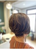 ハイライトとふんわりショート