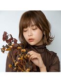 毛先の動きが可愛いボブスタイル