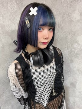 ワンズ リー 上大岡店(One's ly) デザインカラーレイヤーカットウェットヘア夏オリーブベージュ