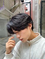 ガーデン 銀座(GARDEN)&nbsp;艶センターパートニュアンスパーマダークアッシュ韓国マッシュ