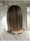 レイヤーロング/バレイヤージュ/シルキーベージュ/船橋