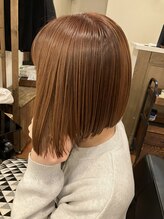 ブルーノ ヘアサロン(BRUNO. hair salon) オレンジベージュボブ