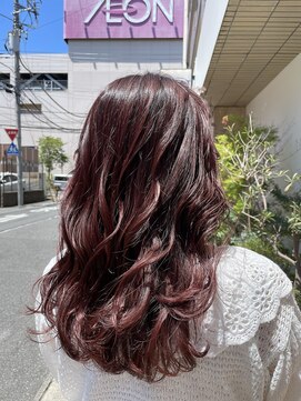 トリート 千葉店(TREAT) ブリーチ無しカラー/ピンクブラウン×垢ぬけカラー