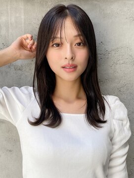 エトラ 渋谷店(etora) 小顔 前髪 レイヤーカット チェリーブラウン"