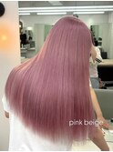 14983ブリーチ＆ダブルカラーベビーピンクホワイトピンク