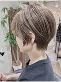 大人かわいい小顔黒髪ココアベージュオリーブグレークラゲヘアー