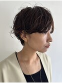 ナチュラルにまとまる丸みショート
