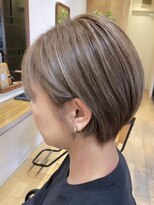 クラップス 横須賀中央店(CLAPS) 横須賀白髪染め白髪ぼかしハイライトショートボブレイヤーカット