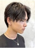 武蔵小杉メンズパーマシャドウパーマシースルーマッシュウルフ